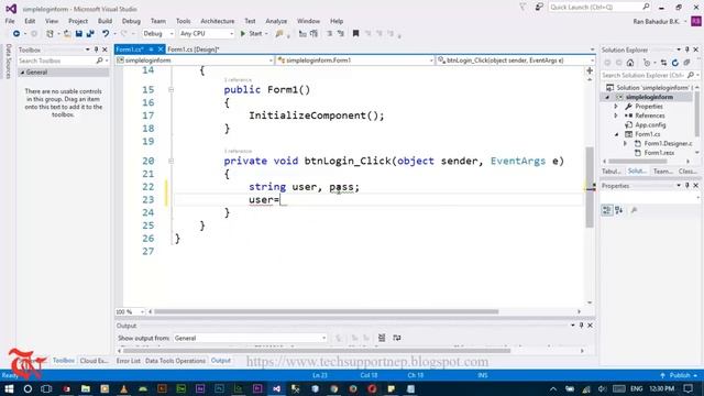 Create Simple Login Form in C#.NET without Database[With Source Code]