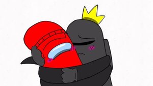 I love you meme (Black X Red) Among Us Animation lazy.