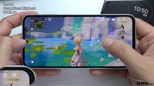 Samsung Galaxy S23 FE Genshin Impact Gaming test | Exynos 2200, 120Hz Display