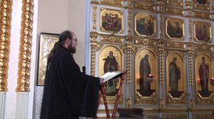 Чтение 50 псалма на Великом повечерии. Читает иерей Максим Точуков