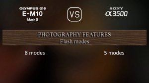 Olympus OM-D E-M10 Mark III vs. Sony A3500: A Comparison of Specifications