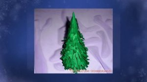 Как сделать маленькую елочку из бумаги