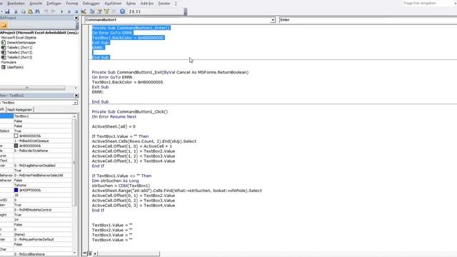 15ПШ _ Изменение цвета фона текстового поля в Excel VBA (немецкоязычный Excel). смотреть онлайн