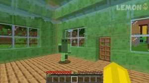 How to CONTROL A SLIME TO TROLL A FRIEND in Minecraft ? LEMON VS LIME CONTROL MOB !