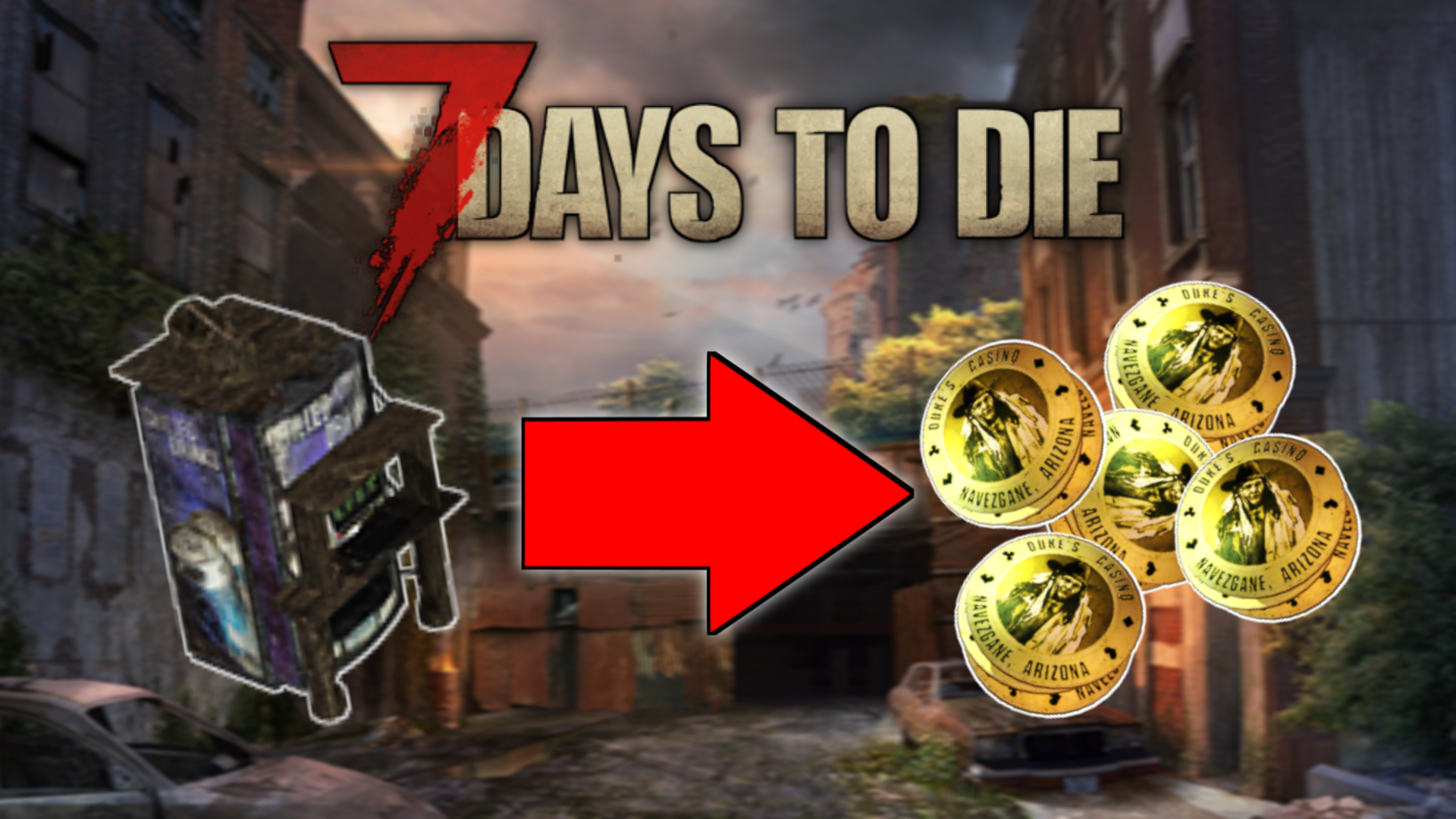 Как сделать деньги из камней в 7 Days To Die $ | Тайна торгового автомата