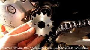 Yamaha YBR 125 аналог ведущей звезды 14T: 428 15T