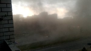 Штормовой ветер грозы и пыльные бури обрушились на Брянскую область