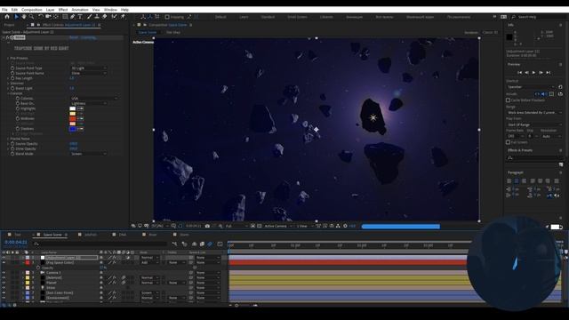 Эффектный 3D Свет в After Effects : Trapcode Shine Tutorial