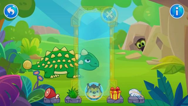 Dinosaur Island - Learn about Dinosaurs #7 - Ankylosaurus and Compsognathus | AmayaKids Games