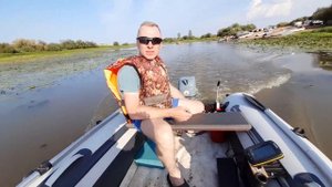 Тест и обкатка лодочных моторов Москва-М и Москва 12,5 на воде.