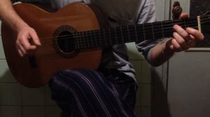 Давай с тобой поговорим... Серёга поёт и играет на гитаре, перебором