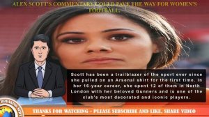 Alex Scott`s commentary could pave the way for women`s football