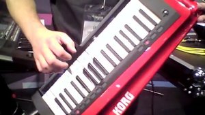 Korg RK-100S virtual analog keytar at NAMM 2014