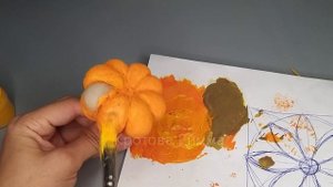 Реалистичная тыква своими руками ? DIY Realistic Halloween Pumpkin ? как сделать тыкву.