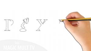 Как нарисовать Пиксар Логотип How To Draw And Paint Pixar Logo