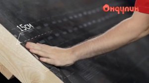 Монтаж пленки ОНДУТИС на утепленной кровле