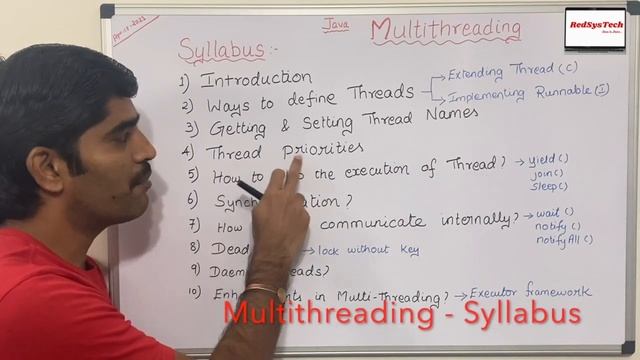 # 123 Java - Multithreading | Multithreading in Java | Multithreading | Concurrency |Java|RedSysTec