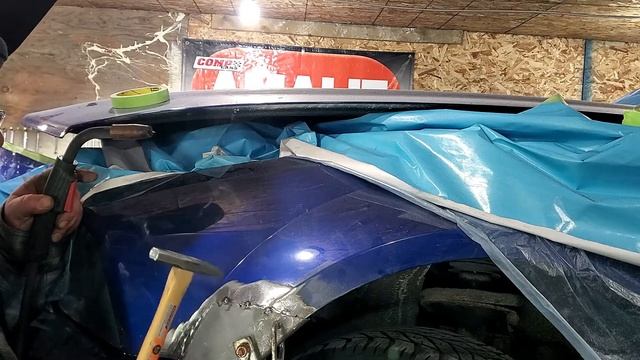 autobody 101 MiG welder set up for car bodywork смотреть онлайн