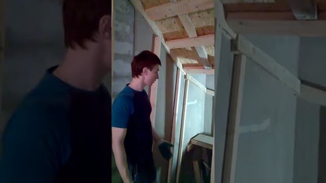 Строительство монолитной лестницы с забежными ступенями + подготовка проема ЧАСТЬ 2 смотреть онлайн