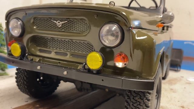 Уаз 469 делаем освещение uaz rc 1:8 lichttest