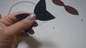 Бантик из ФОАМИРАНА на ободке/ Как сделать бантик из фома/ Рукодельница DIY