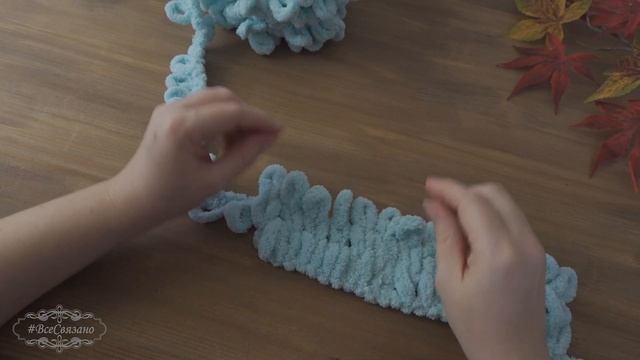 Плюшевый плед из Alize puffy для новичков. смотреть онлайн