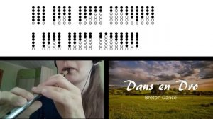 Dans en Dro (Breton folk music) on Tin Whistle D + tabs tutorial