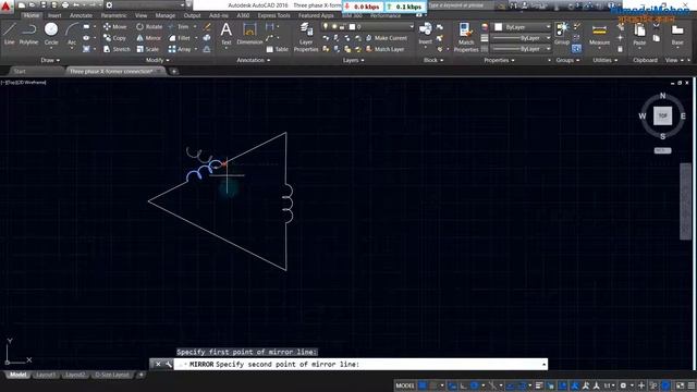 Three phase Transformer connection Delta Delta connection with AutoCAD । AutoCAD Electrical project