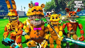 АНИМАТРОНИКИ ОХОТЯТСЯ НА ДЖЕФФА И КРИКА В ГТА 5 МОДЫ!FNAF ОБЗОР МОДА В GTA 5! ИГРЫ ВИДЕО