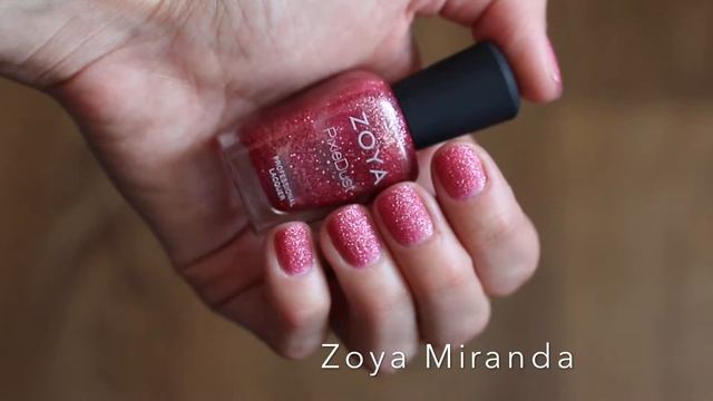 Обзор лак Zoya nail polish Miranda, коллекция Pixiedust, swatches смотреть онлайн
