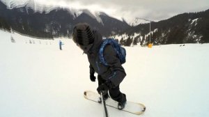 Архыз, сноуборд, день второй