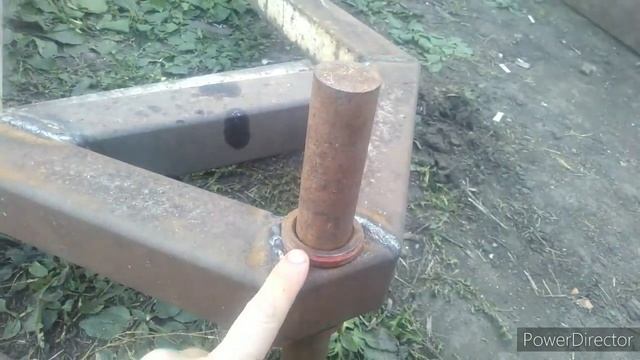 Самодельный отвал для снега на т 25.