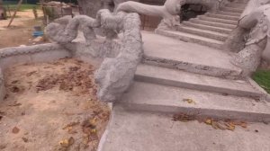 как  сделать  перила  на  ступеньках  в  дом,  работа  из  арт  бетона