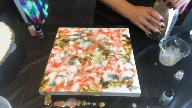 PInk Resin and Alcohol Ink Pour смотреть онлайн