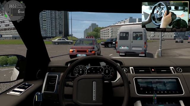 City Car Driving - Range Rover Sport SVR - Logitech g29 steeringwheel + shifter