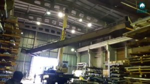 Демонтаж двухбалочного мостового крана в условиях действующего склада компании ОМОС