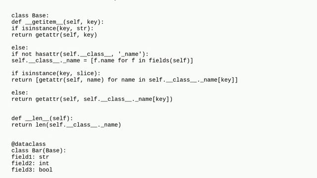 Codereview: Python data class that is a mixture of dict and namedtuple