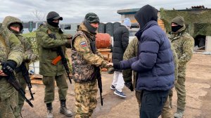 SHAMAN в Херсонской области навестил мобилизованных бойцов