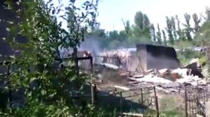 Село Кондрашовка Луганской области после налета украинских ВВС
