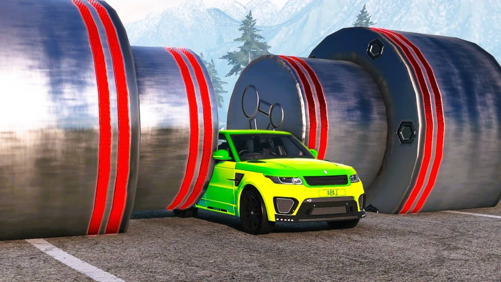 Машины vs Гидравлический Пресс - 2 Часть игра про машины смотреть онлайн