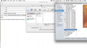 How to insert image into your Signature in Mac's Mail.app