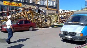 Упал кран 22.06.2012 Н. Новгород