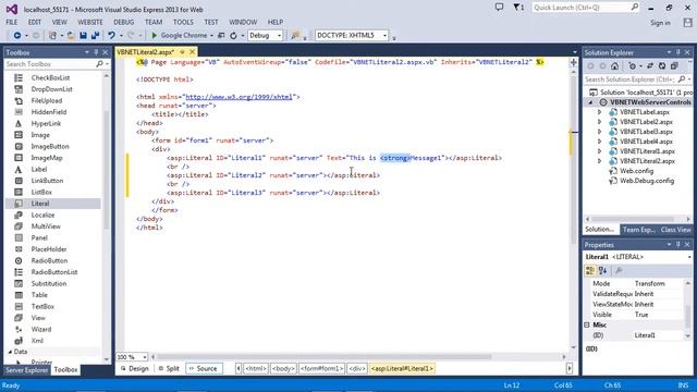 ASP.NET Literal - how to encode HTML content (VB.NET)