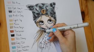 Иллюстрация маркерами. Рисуем куклу
