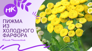 Мк "Пижма" из холодного фарфора