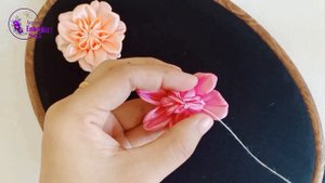 Ribbon Embroidery Tutorial | Triple Flower Design
