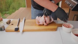 Рецепт курицы на вертеле, готовим на гриле WEBER.