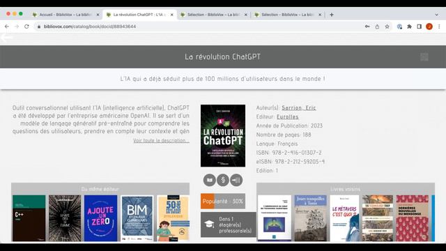 Webinaire BiblioVox des nouveautés - Novembre 2023.