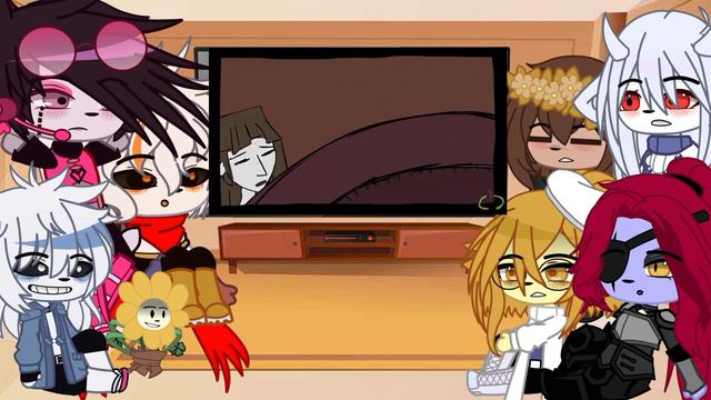 |Андертейл реагируют на хоррортейл|2ч|gacha club|