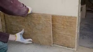 Облицовка стен керамогранитом без опоры.